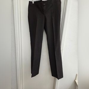 New York And Company Classic Women's Stretch Dress Pants in Dark Brown